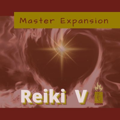Holy Fire III Karuna Master Reiki Training, graphic shows the outline of a heart traced in flames.